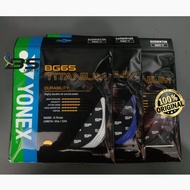 YONEX BG 65 TITANIUM BADMINTON RACKET STRINGS BG65TI BG65 TITANIUM ORIGINAL 100% !!