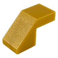 Lego 28192 Slope 45 2 x 1 with Cutout without Stud pearl gold