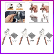 [Tachiuwa2] Eyelet Punch Pliers Set with 6mm Eyelets, Non-Slip Manual Eyelet Punch for Garment, Bag,
