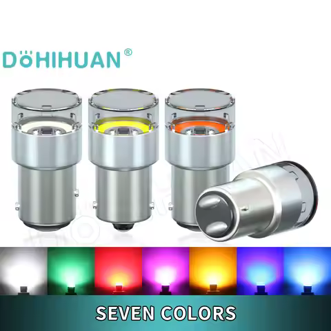 DOHIHUAN 12V 24V 1157 Led Bulb P21W 1156 Strobe P21/5W Lamp BAY15D BA15S R5W S25 Red Flash Parking T