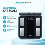 MeeGoo 8 Electrode Body Fat Scale Smart Weight Scale Full Body Composition Monitor Analysis BMI