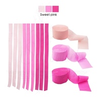 [SG] Value set 23m Crepe paper backdrop | Sweet Pink