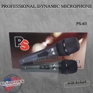 PS PROFESSIONAL DYNAMIC MICROPHONE PS-63 DYNAMIC HANDHELD MICROPHONE