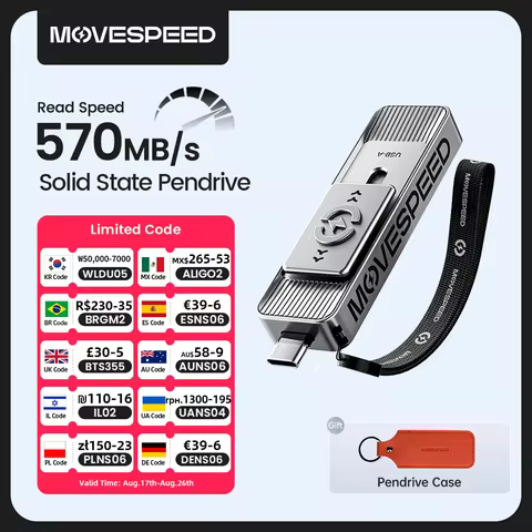 MOVESPEED SP05 570MB/s USB Type C Flash Drive 2TB 1TB 512GB 256GB 128GB OTG USB 3.2 Gen 2 Pendrive f