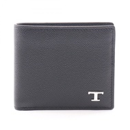 [Used] Tod 'TOD'S T-Timeless Bi-fold Wallet XAMTSYBB300UGAB999 Leather Bi-fold Wallet Men's New