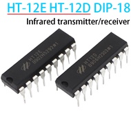 5PCS HT-12E HT-12D DIP-18 infrared transmitter/receiver HT12E HT12D  DIP18