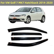 For VW Golf 7 Hatchback 2014-2020 Car Side Window Visor Sun Deflector Rain Grd Awnings Shers Covers 