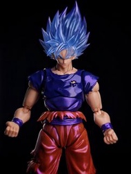 龍珠超 老雷re customs 超藍界王拳悟空頭 不連body 龍珠shf 適用 figure