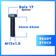 M12x1.5 Fine Thread Hexagon Bolt and Nut/Skru/Screw