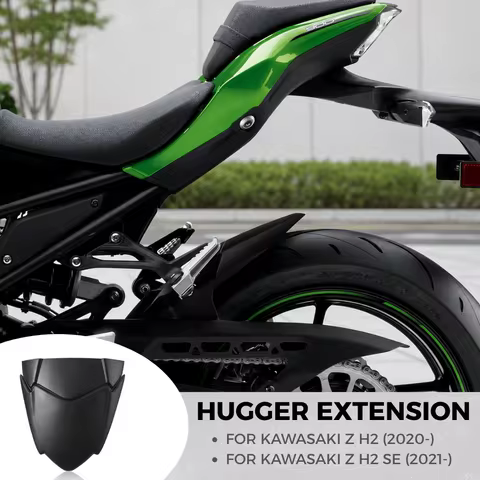 For Kawasaki Z-H2 Z H2 (2020-) ZH2 SE (2021-) Motorcycle Rear Fender Mudguard Extender Hugger Extens
