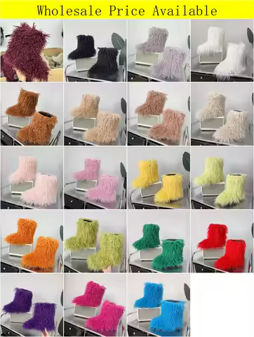 IPPEUM Wholesale Short Mongolian Style Boots For Women Size 36-46