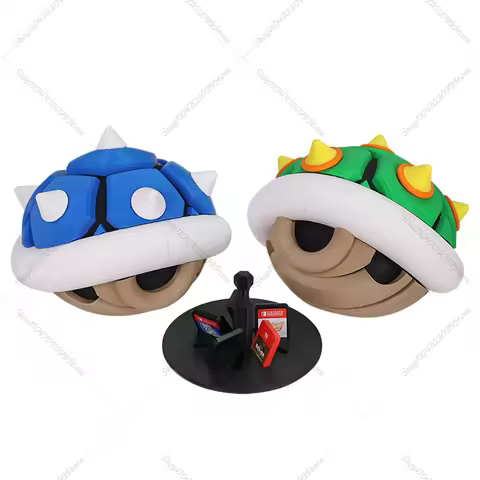 3D Printed Mario Bowser Shell Spiny Shell Game Card Storage Box Model Bowser Shell for Classic Game 
