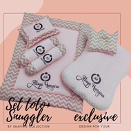 comforter/ toto baby + baby snuggler