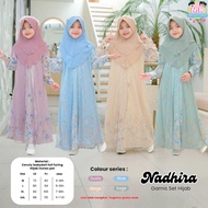 BIMY SHOP [100% ORIGINAL NSK KIDS] NADHIRA GAMIS SET HIJAB GIRLS GAMIS CERUTY BABYDOLHIJAB PET 3-11 