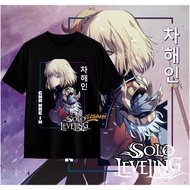 Adult T-shirt Cha Hae-In Solo Leveling Cha Hae In Tshirt Anime Sung Jinwoo Shadow Monarch Beru Igris