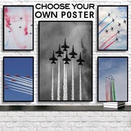 Colorful Jet Plane Classic Poster Print Bedroom Home Wall Decoration,No Frame Canvas Painting Gift 4