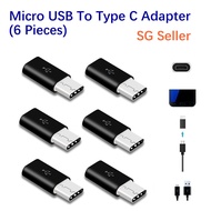 Micro USB To Type C Adapter - USB C Cable Charger for Samsung Galaxy S8 Galaxy S8 Plus Note 8 Huawei P10 P9 Plus Mate 9 Xiaomi 5 5c 5s OnePlus 3 3T Nexus 5X 6P - SG Seller