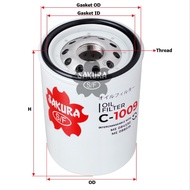 Mitsubishi engine oil filter code C-1009/ ME084530 Me ME088519 Hd700 9N6007 JX717 4296675 Lf3328 Ks2