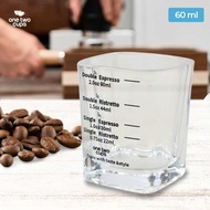 One Two Cups Espresso Coffee Glass Shot Glass Coffee Mug Cup 60ml - MD20