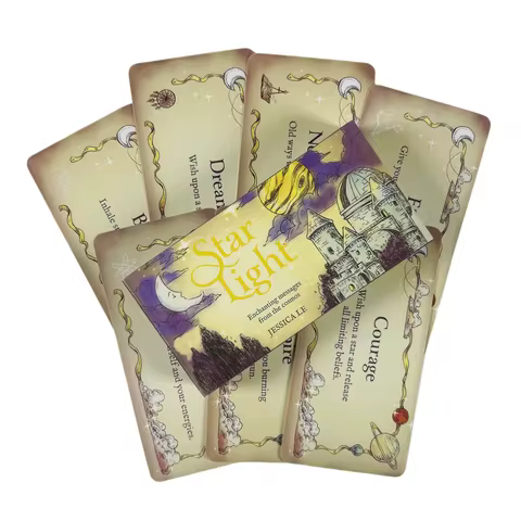 Star Light Cards Table Game 40 Mini Inspiration Oracle Cards Enchanting Messages From The Cosmos Tar