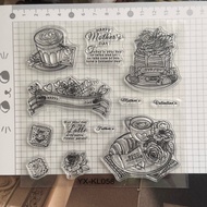 0655 G48-15 Mother's Day Cake Transparent Seal Crystal