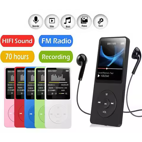 Portable MP4 FM card insertion Bluetooth player MP3 USB Charger Player FM Radio Recorder Lossless Sp