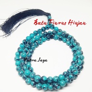 HIJAU Original 8Mm Green Firus Stone Prayer Beads 99 Beads