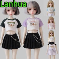 LANHUA T-shirt Pleated Skirt, DIY Accessories Fashion Princess Chain Skirt, High Quality Cute Mini D