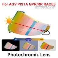 Photochromic Visor for AGV PISTA GP RR GP R CORSA R RACE 3 Helmet Lens Shield Glass Windshield Viewf