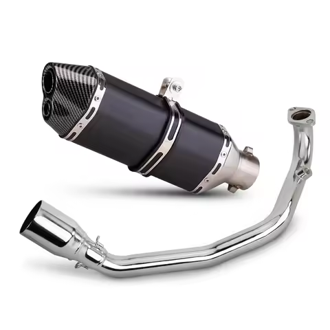 motorcycle exhaust pipe gy6 exhaust system tank 200 efi scooter for yamaha zuma gy6 200cc