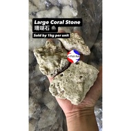 BATU KARANG CORAL STONE 1kg FOR AQUARIUM FISH TANK & POND