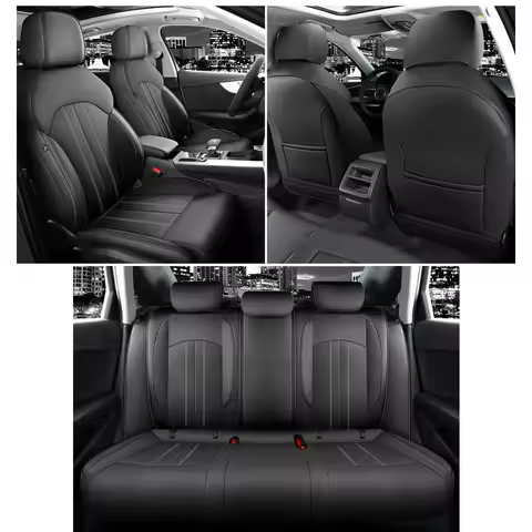 Custom Leather Car Seat Covers For BMW F34 E82 E65 X5 E70 X3 E83 Serie 1 E87 Skoda Karoq Rapid 100%