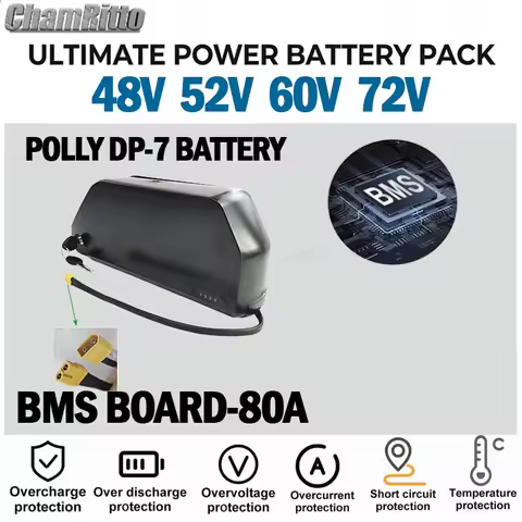 Electric bike Batterie 72v 2000w 40ah Hailong Polly Battery 36v48v52v60v 30 45ah 50ah E bike Lithium