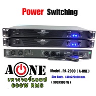 A-ONE Power Amplifier Model PA-2000 Class D 300 + 300 Watts MRS Drives 15 Inches Flowers 2 Sides Per