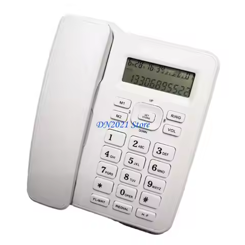 F3KE KX-6001CID English Telephone Fixed Landline Phone Caller Display Home Office No Need Battery Te