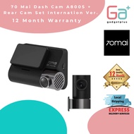 70mai A800S Dashcam Dual Vision 140 FOV 4K Ultra HD Screen Dash Cam APP Control 24h Parking Monitor