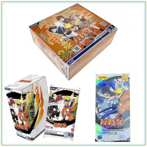 KAYOU Genuine Naruto New T2W8 T4W6 English Version Anime Card Box Rare CR SP MR Collection Card Ninj