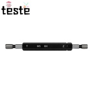 Double Ends Thread Gauge, M5x0.8 Steel Material Thread Plug Gauge, Durable 6H Tolerance Black Metric