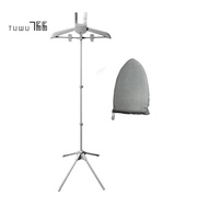 Garment Steamer Stand Foldable with Ironing Gloves for Clothes, Adjustable Steamer Rack with Two Cli