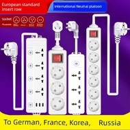 Travel multi plug 16a European Standard Socket Korean Converter typec German Standard Socket Interna