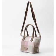 Blue Label Crestbridge pink checkered shoulder bag