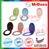 100% TECHPLAS THICK PVC TOILET SEAT COVER - OVAL SHAPE / PENUTUP BOWL PLASTIK JAMBAN DUDUK TANDAS MANGKUK TANDAS