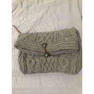 Preloved knitted clutch pouch