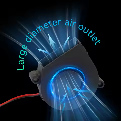 Powerful 5015 Cooling Turbo Fan 12V 24V 9500RPM Ball Bearing Large Air Outlet Blower Fan For 3D Prin