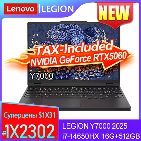 Lenovo LEGION Y7000 2025 i7-14650HX RTX5060 8G 16G+512GB 15.3inch 2.5K 180Hz Screen