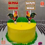 Sabong Cake Topper meron o wala Cake Topper