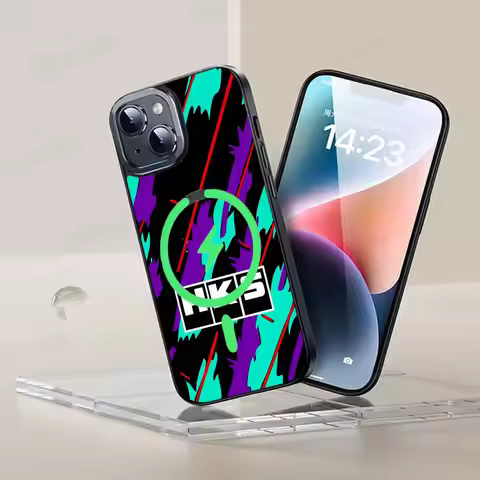 Sports Car H-HKS JDM logo For Magsafe Magnetic Wireless For iPhone 16 15 14 13 12 11 17 Pro Max Plus