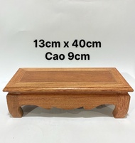Đế Gỗ Hình Chữ Nhật Kê Khung Ảnh Đôn Dài Kê Tượng Gỗ Hương Nhiều Size Mới