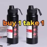 Buy1 take1 Stainless Steel Aqua flask Tumbler Double Wall HotCold Vacuum Flask Sport Tumbler 1000ML