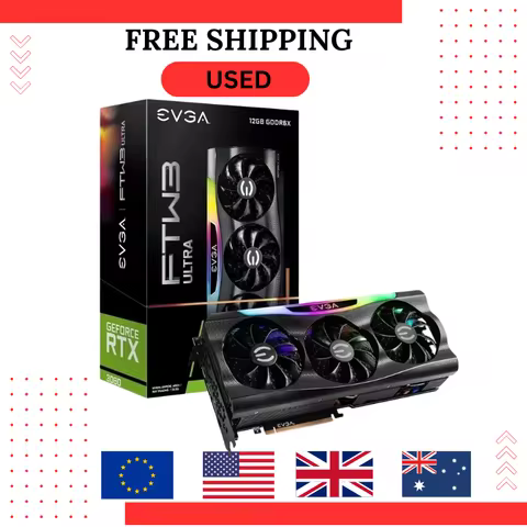 USED GeForce RTX 3080 Ti FTW3 ULTRA GAMING 12GB GDDR6X Graphics Card